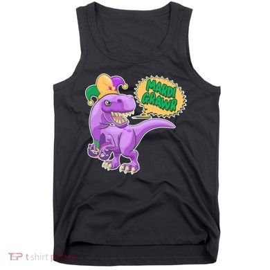 Funny Mardi Grawr T-Rex Dinosaur Tank Top