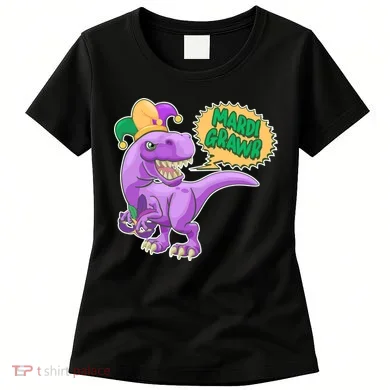Funny Mardi Grawr T-Rex Dinosaur Women's T-Shirt
