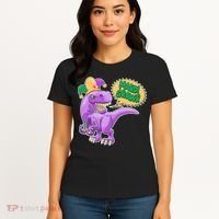 Funny Mardi Grawr T-Rex Dinosaur Women's T-Shirt thumb 4