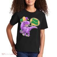 Funny Mardi Grawr T-Rex Dinosaur Kids T-Shirt thumb 2
