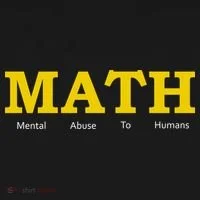 Funny Math - Mental Abuse To Humans Button thumb 1