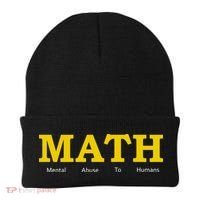 Funny Math - Mental Abuse To Humans Beanie thumb 0