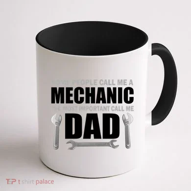 Funny Mechanic Dad Coffee Mug back