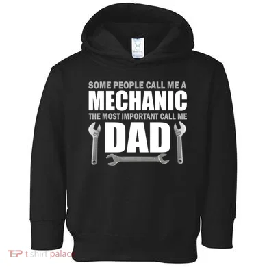 Funny Mechanic Dad Toddler Hoodie