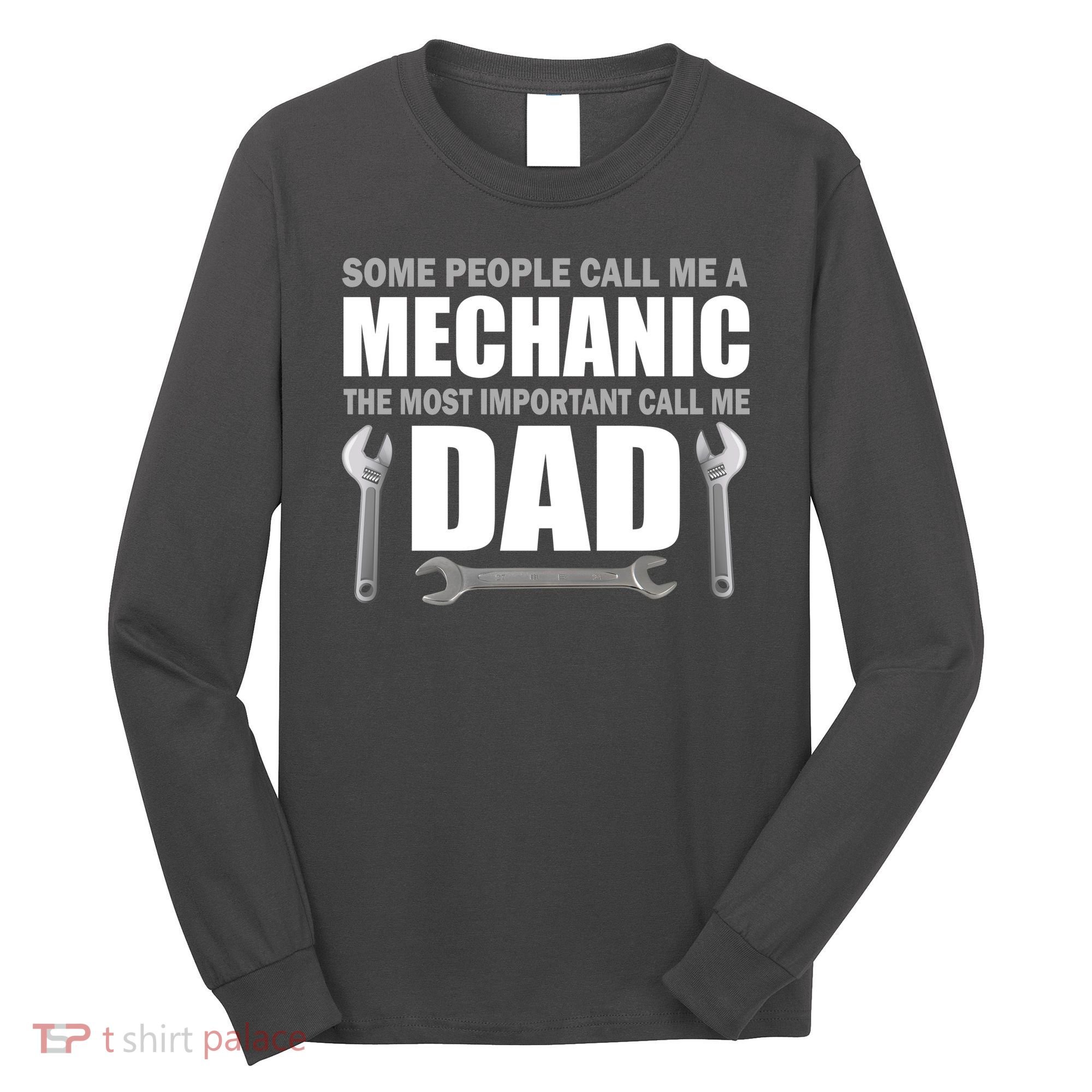Funny Mechanic Dad Long Sleeve Shirt