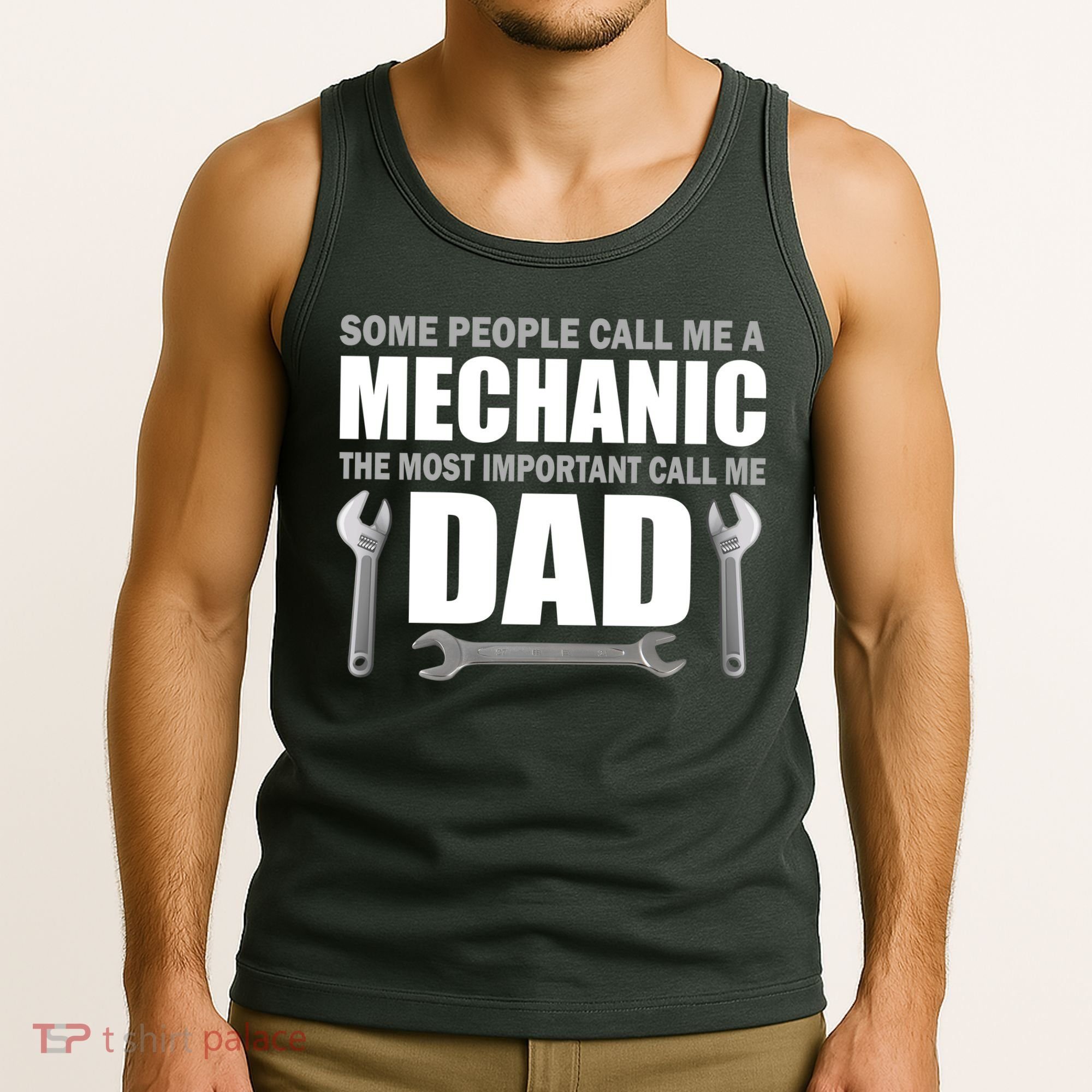 Funny Mechanic Dad Tank Top