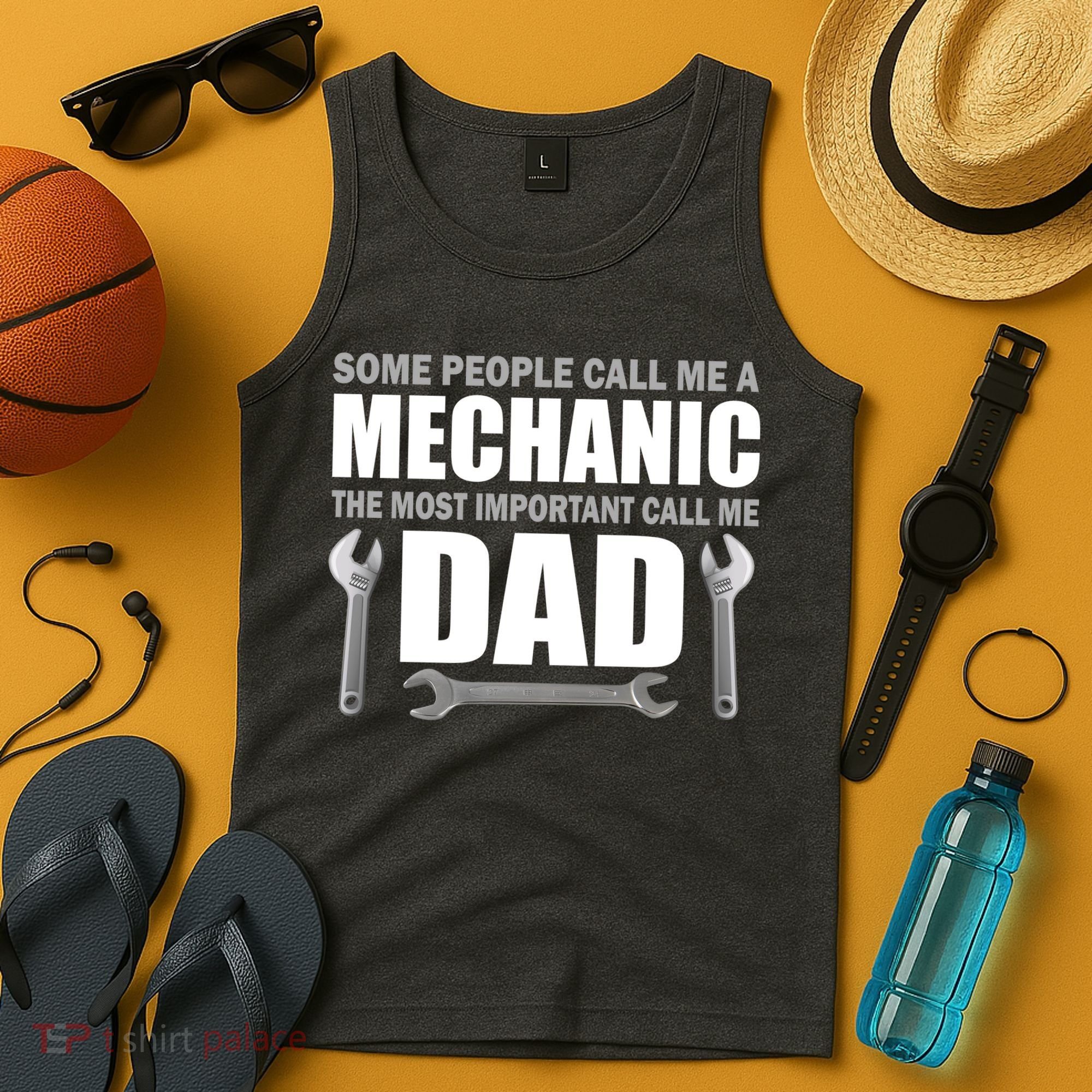 Funny Mechanic Dad Tank Top