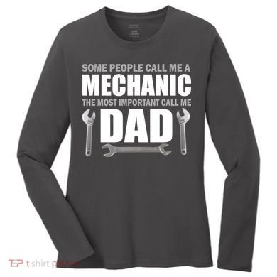 Funny Mechanic Dad Women's Long Sleeve Shirt