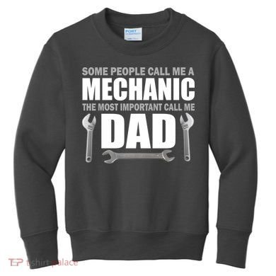 Funny Mechanic Dad Kids Sweatshirt