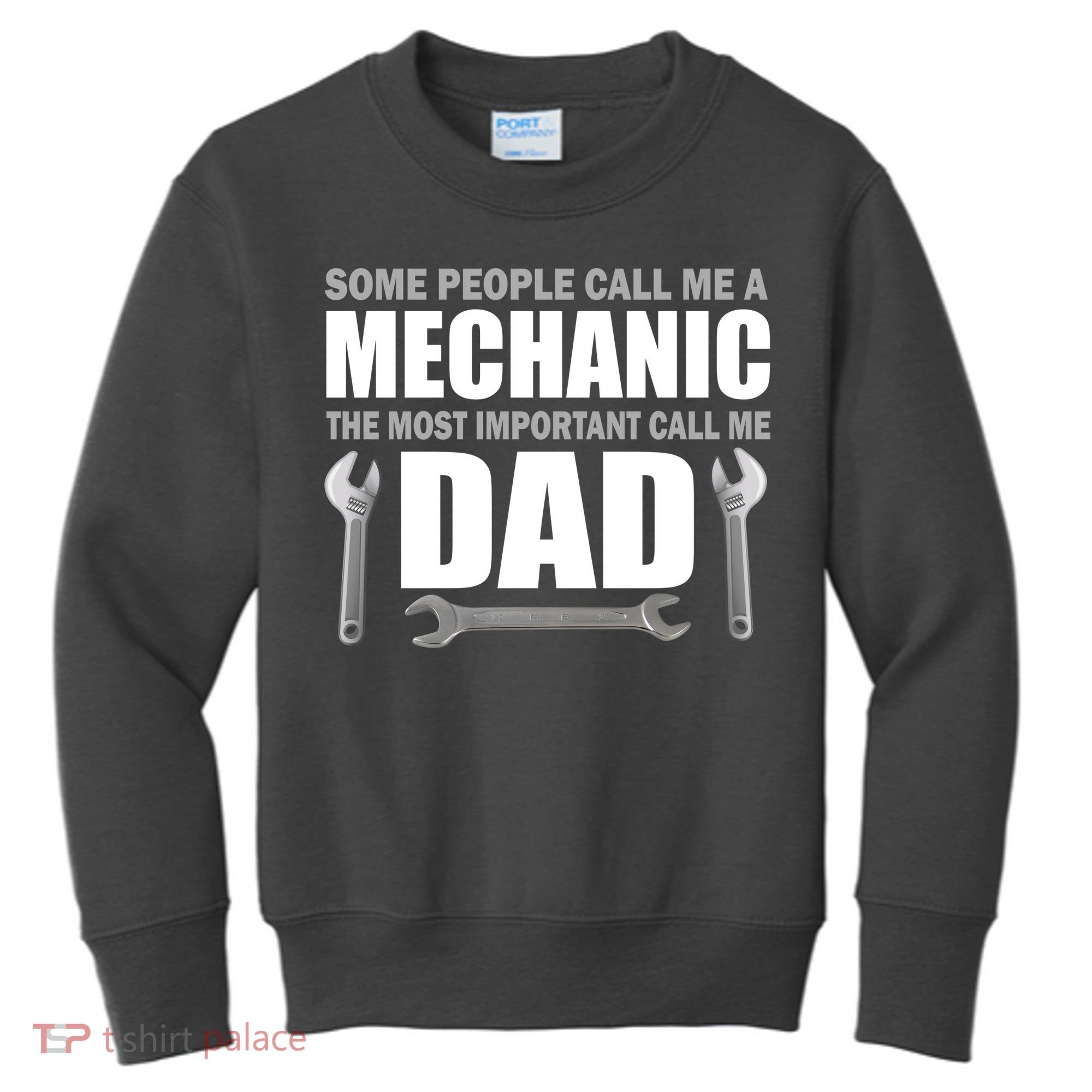 Funny Mechanic Dad Kids Sweatshirt