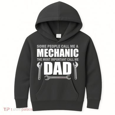 Funny Mechanic Dad Kids Hoodie