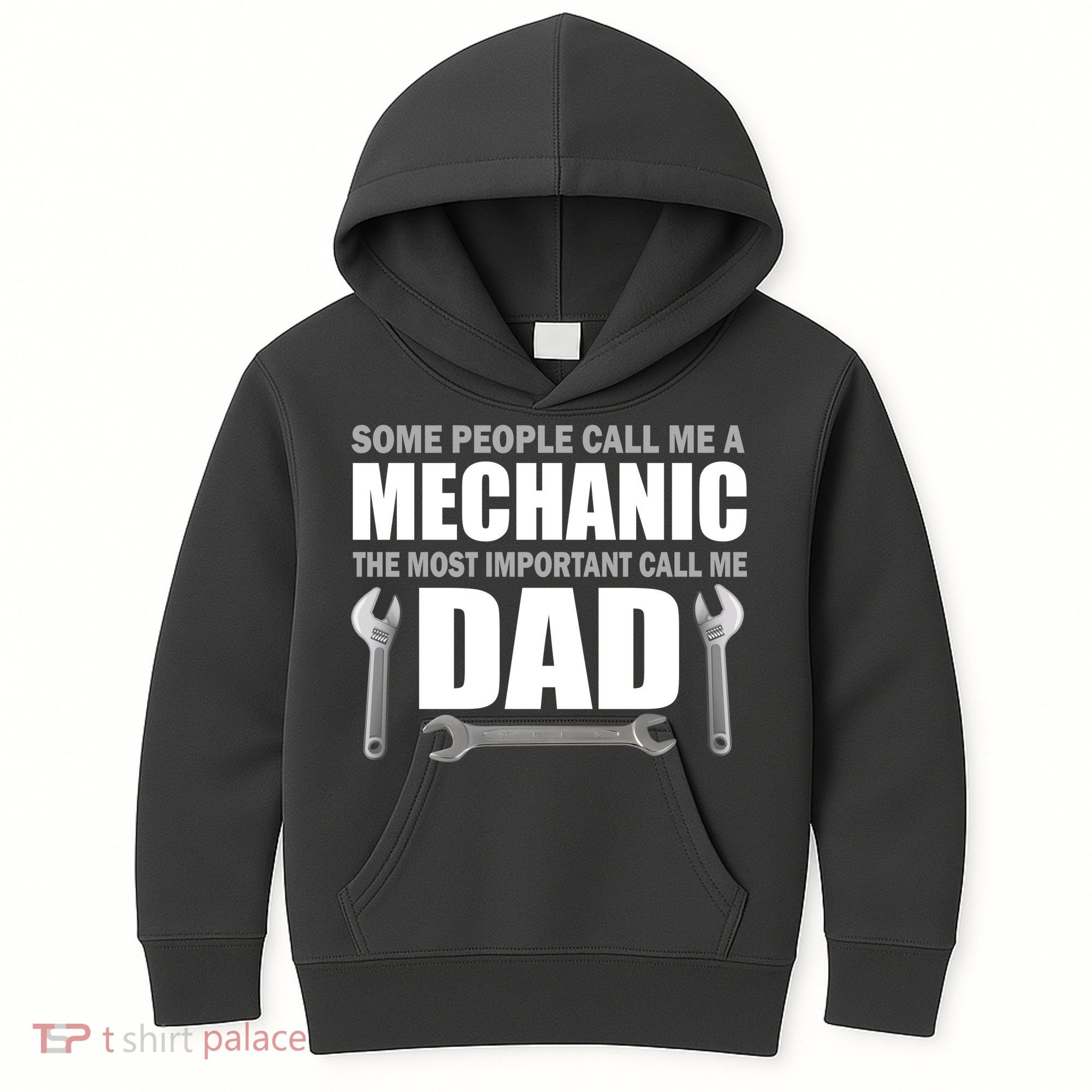 Funny Mechanic Dad Kids Hoodie