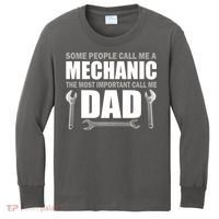 Funny Mechanic Dad Kids Long Sleeve Shirt thumb 0