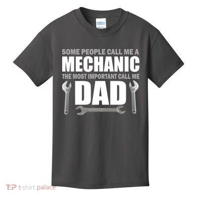 Funny Mechanic Dad Kids T-Shirt