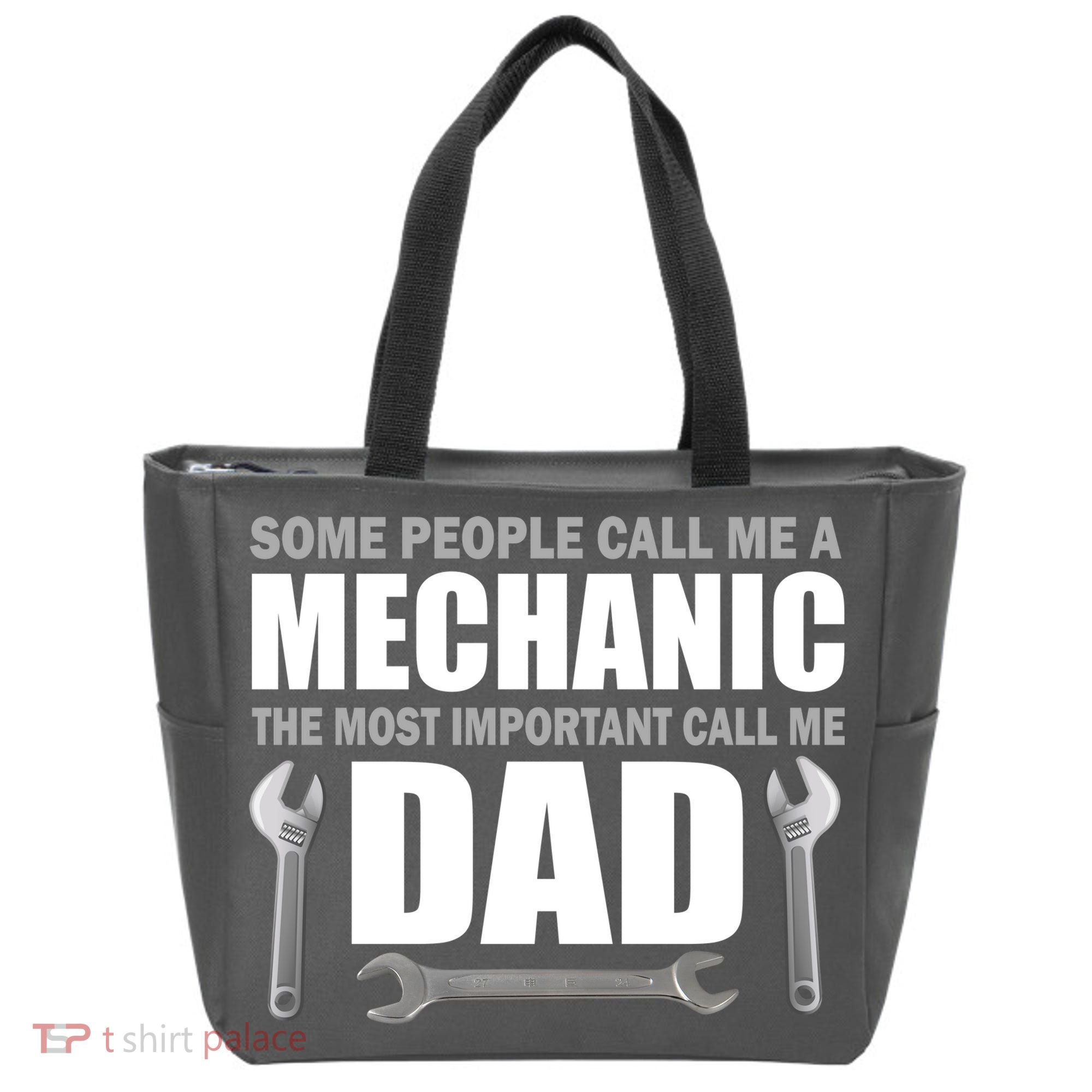 Funny Mechanic Dad Tote Bag