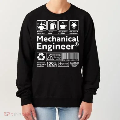 Funny Mechanical Engineer Label Women's Sweatshirt