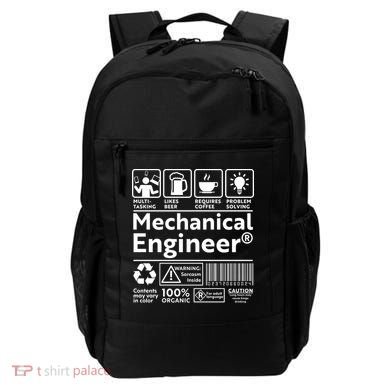 Funny Mechanical Engineer Label Backpack