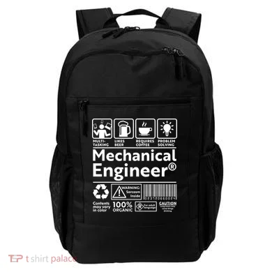 Funny Mechanical Engineer Label Backpack