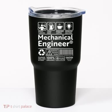 Funny Mechanical Engineer Label Tumbler