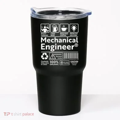 Funny Mechanical Engineer Label Tumbler