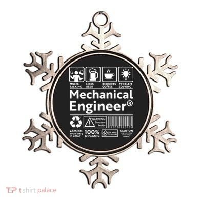 Funny Mechanical Engineer Label Ornament