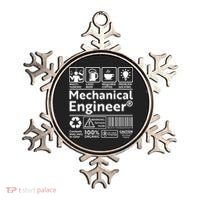 Funny Mechanical Engineer Label Ornament thumb 0