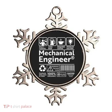 Funny Mechanical Engineer Label Ornament