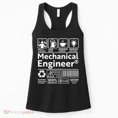 Funny Mechanical Engineer Label Women's Tank Top