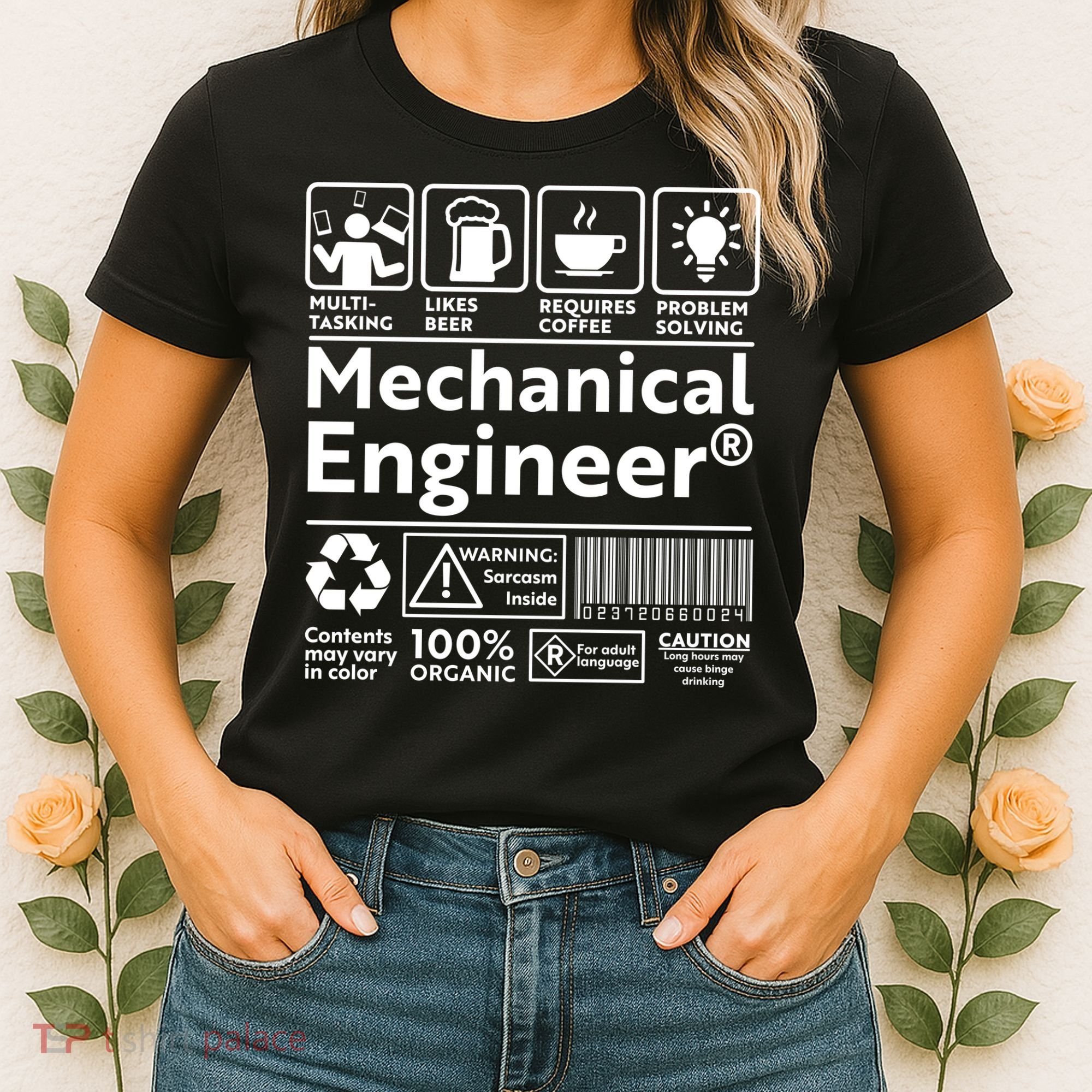 Funny Mechanical Engineer Label Women's T-Shirt