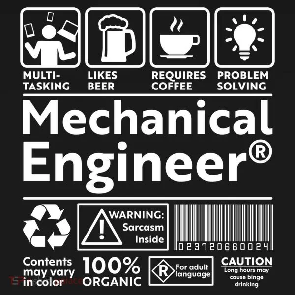Funny Mechanical Engineer Label Kids Long Sleeve Shirt