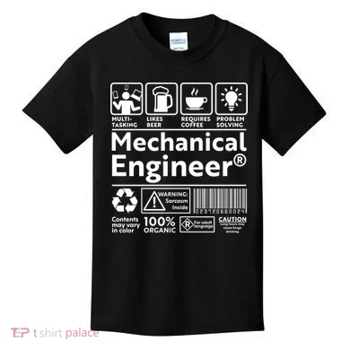 Funny Mechanical Engineer Label Kids T-Shirt