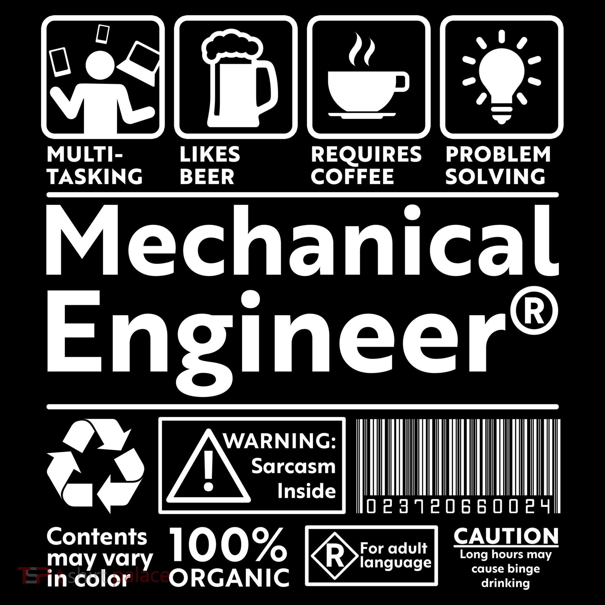 Funny Mechanical Engineer Label Kids T-Shirt