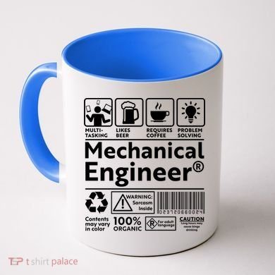 Funny Mechanical Engineer Label Coffee Mug