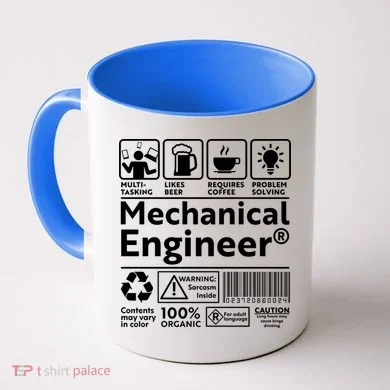 Funny Mechanical Engineer Label Coffee Mug