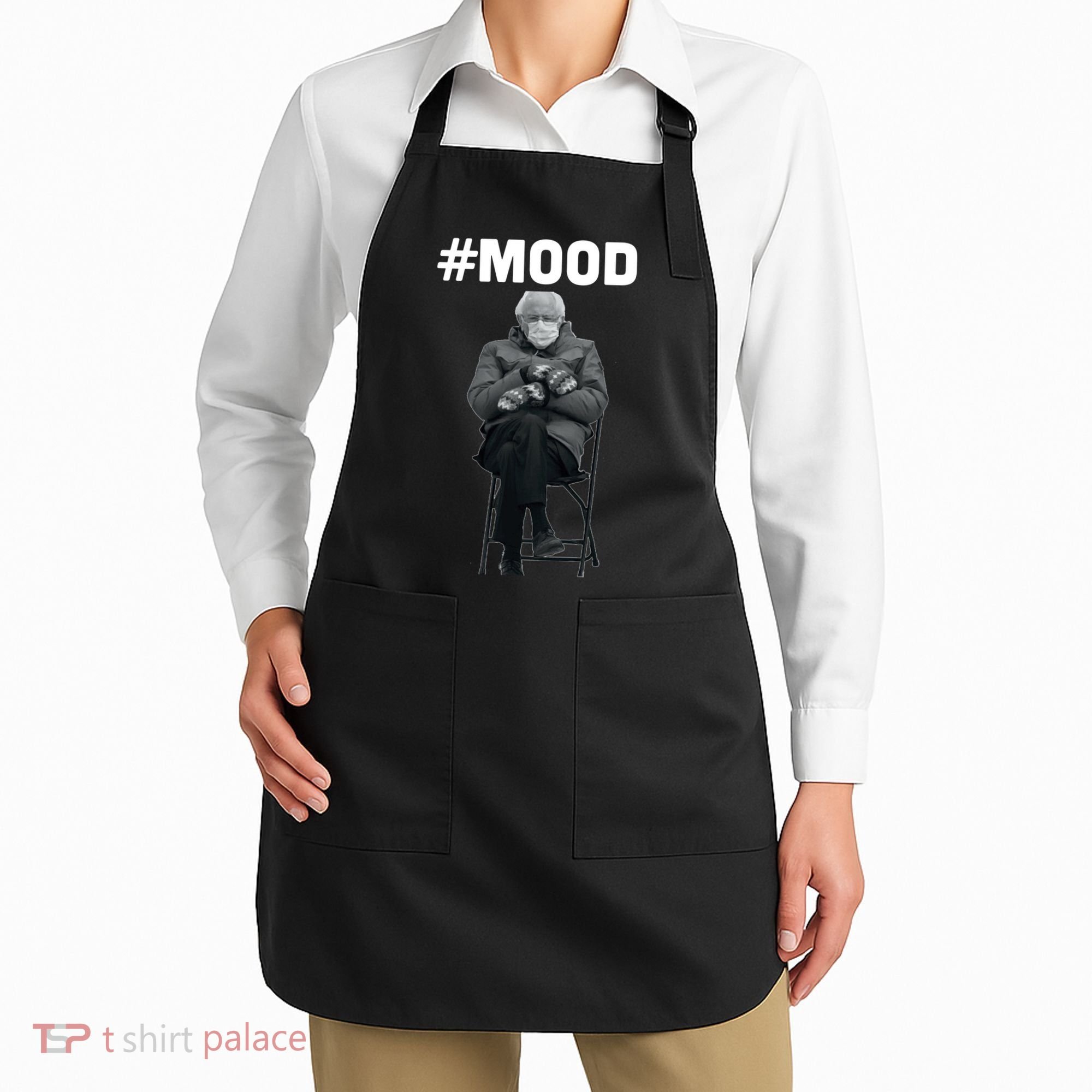 Funny Meme Mittens Bernie Sanders Mood Apron
