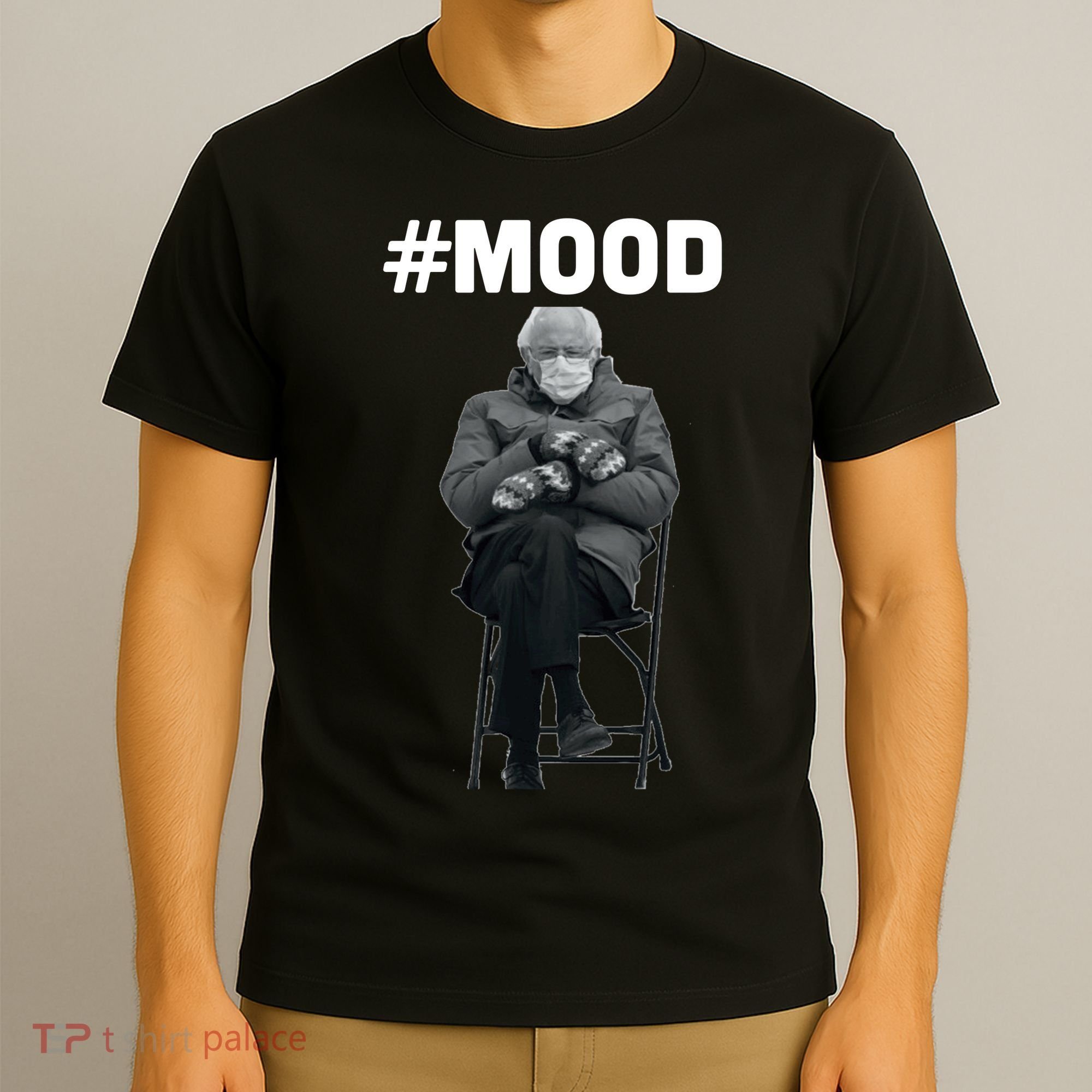 Funny Meme Mittens Bernie Sanders Mood T-Shirt