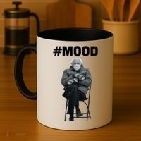 Funny Meme Mittens Bernie Sanders Mood Coffee Mug thumb 4