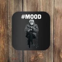 Funny Meme Mittens Bernie Sanders Mood Coaster thumb 0