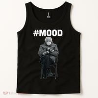 Funny Meme Mittens Bernie Sanders Mood Tank Top thumb 2