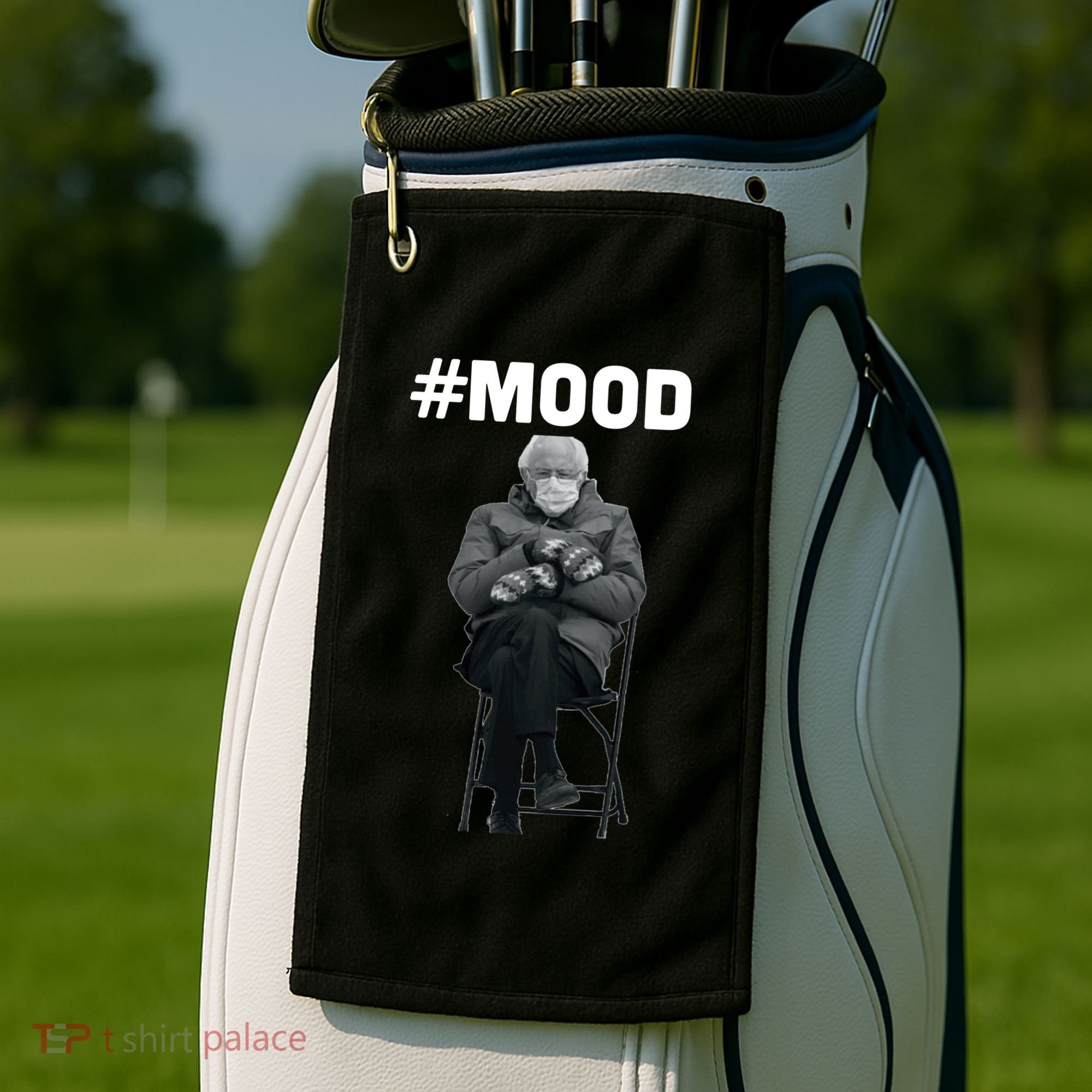 Funny Meme Mittens Bernie Sanders Mood Golf Towel