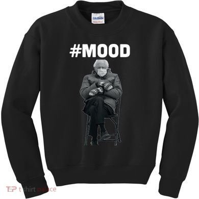 Funny Meme Mittens Bernie Sanders Mood Kids Sweatshirt