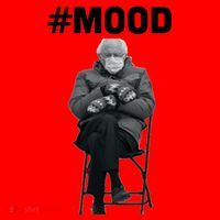 Funny Meme Mittens Bernie Sanders Mood Santa Hat thumb 1