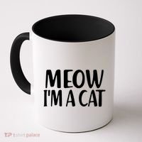 Funny Meow I'm A Cat Lazy Halloween Costume Coffee Mug thumb 0