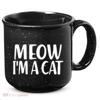 Funny Meow I'm A Cat Lazy Halloween Costume 15oz Campfire Ceramic Mug thumb 0