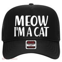 Funny Meow I'm A Cat Lazy Halloween Costume Hat thumb 0