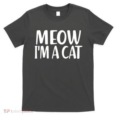 Funny Meow I'm A Cat Lazy Halloween Costume T-Shirt