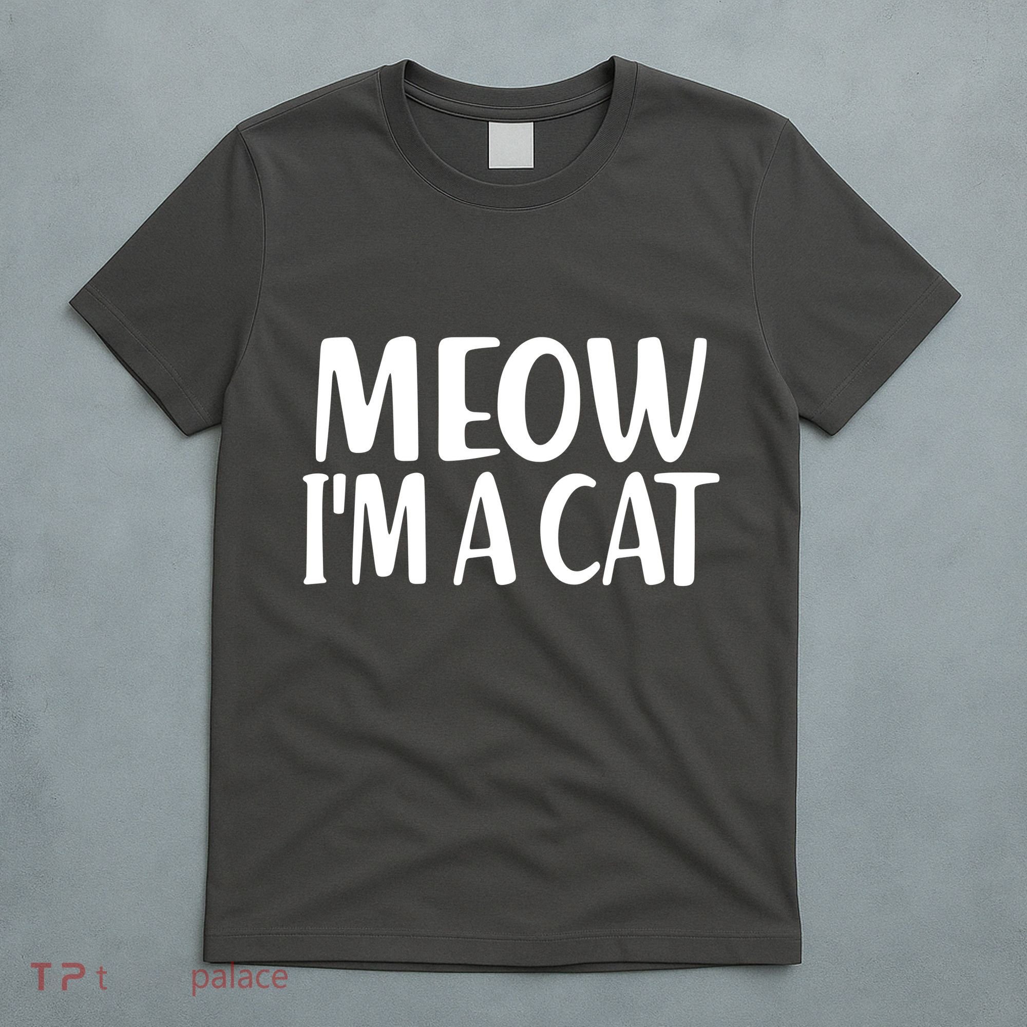 Funny Meow I'm A Cat Lazy Halloween Costume T-Shirt