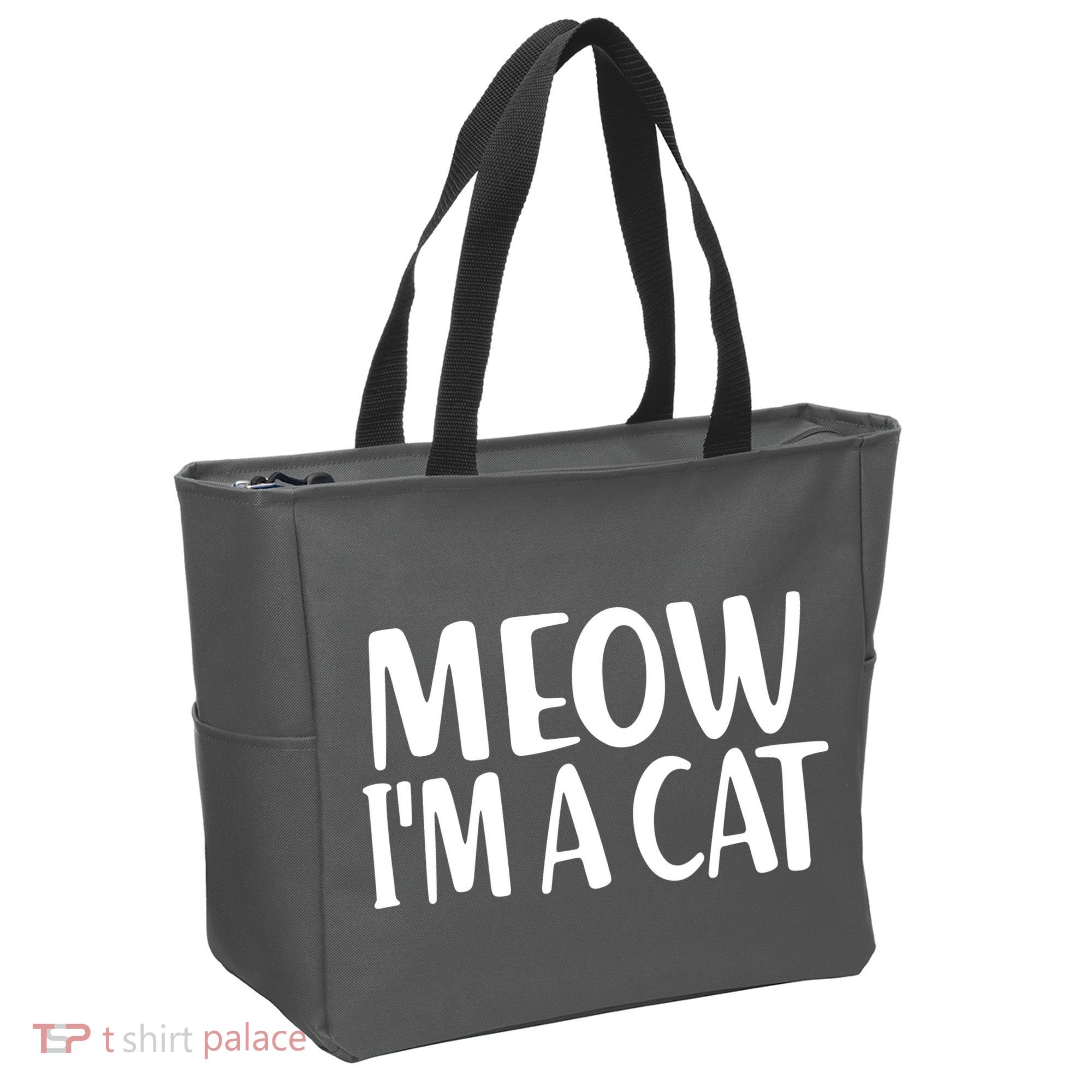 Funny Meow I'm A Cat Lazy Halloween Costume Tote Bag