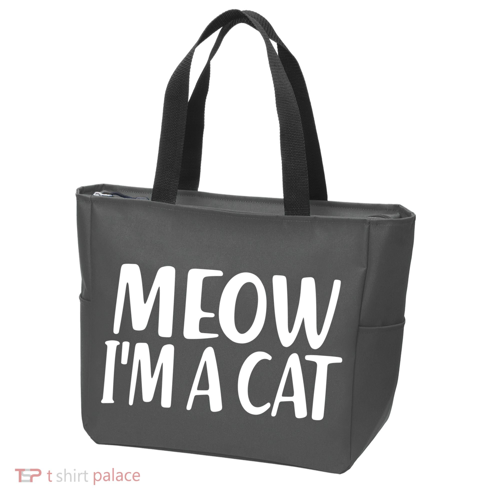 Funny Meow I'm A Cat Lazy Halloween Costume Tote Bag