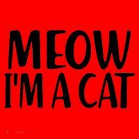 Funny Meow I'm A Cat Lazy Halloween Costume Santa Hat thumb 1